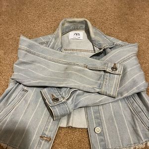 Zara denim jacket girls size 8